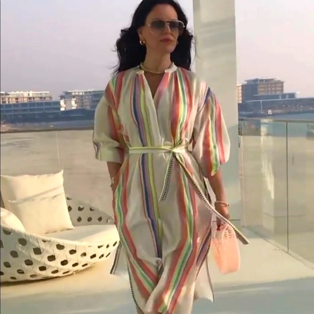 Lemlem X H&M  Midi length Kaftan Dress - Picture 11 of 16